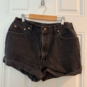 Levis Black Denim Women's Shorts